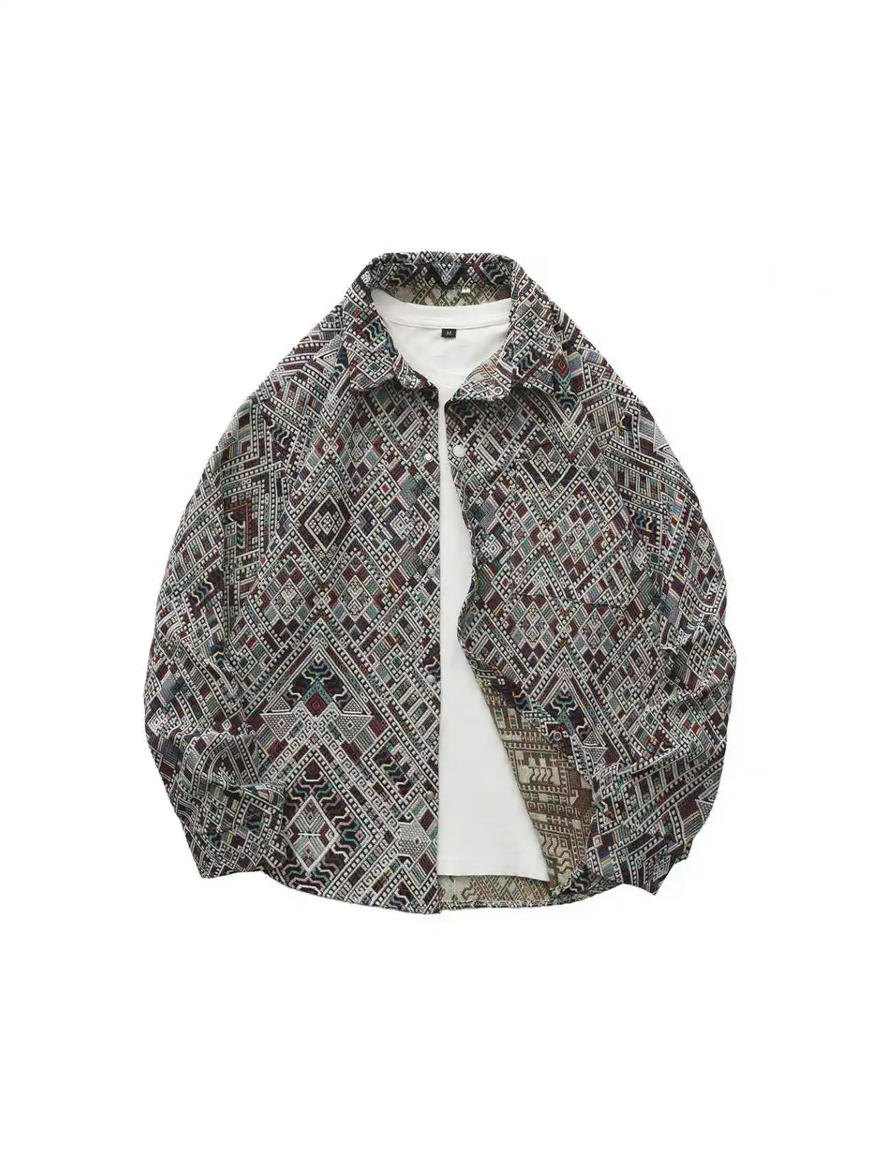 

Высококачественная мужская куртка в этническом стиле, новая весенне-осенняя модная повседневная простая мужская куртка с принтом