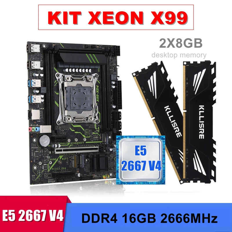 مُعدّل E5 Kit: تقييم شامل لوحدة الأم Motherboard Xeon X99 مع ذاكرة DDR4 16GB لمحطات العمل الاحترافية