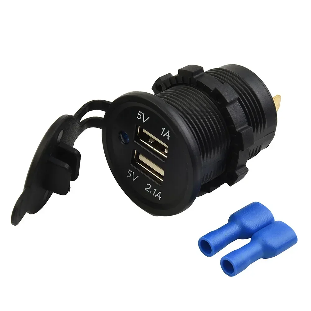 Parts Dual USB Charger LED Indiacator Lights Mobile Phone Motorcycle Multifunctional Replacement Scooters Socket