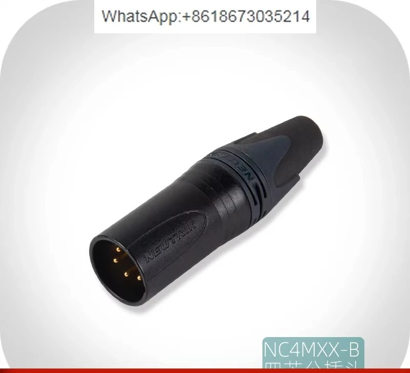 10Pcs four-core XLR balanced male plug