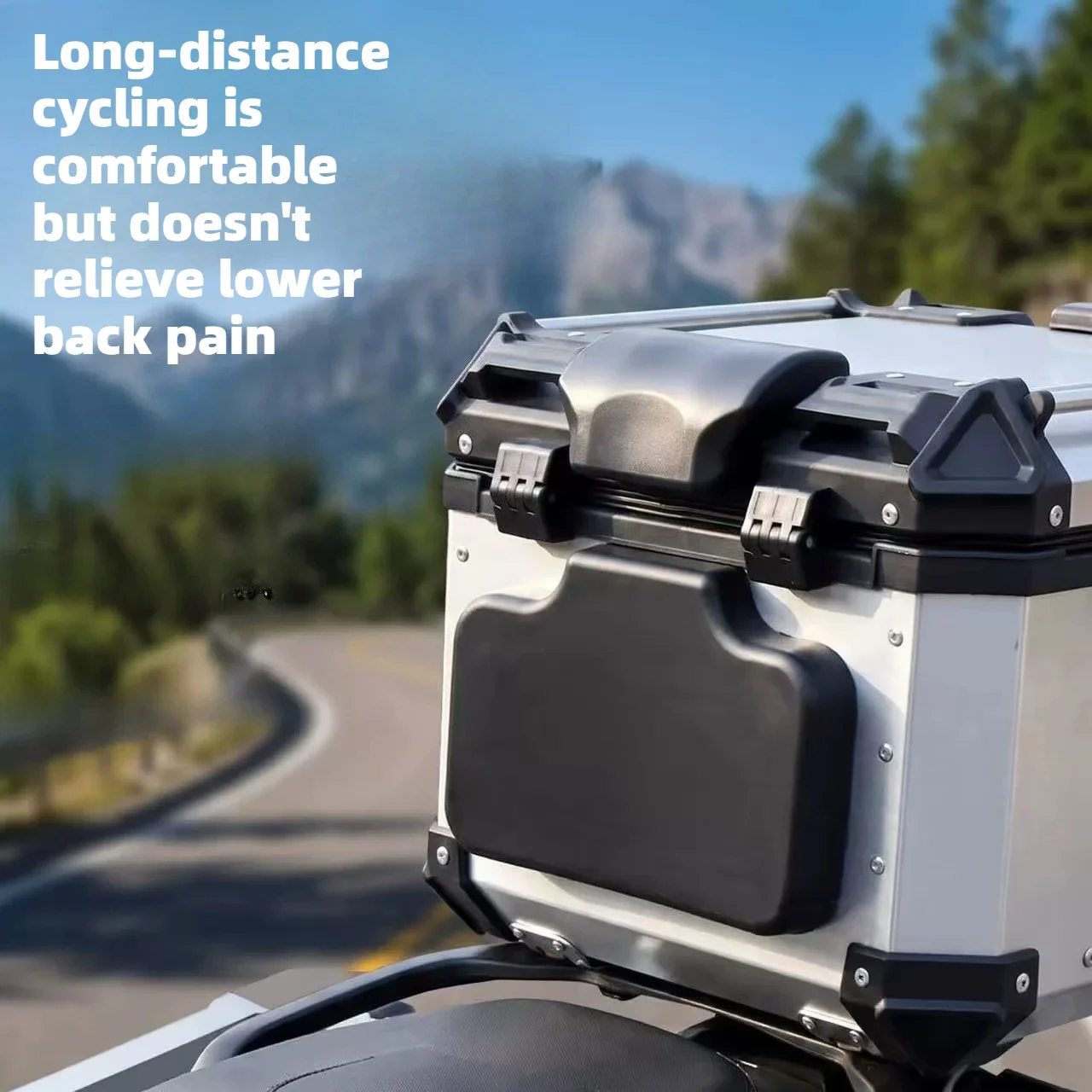 Motorcycle Top Case Backrest Pad Back Cushion Universal Moto Rear Trunk Luggage Box Back Pad Modified Comfort Accessories