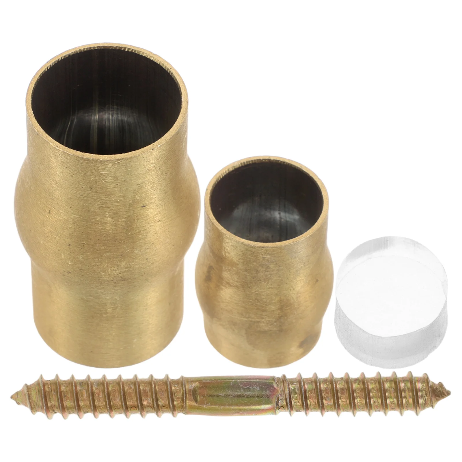 

1Set Copper Elderly Crutch Joint Anti-Slip Brass Ferrule Walking Stick Connector Accessories DIY Replacement Kit for Seniors