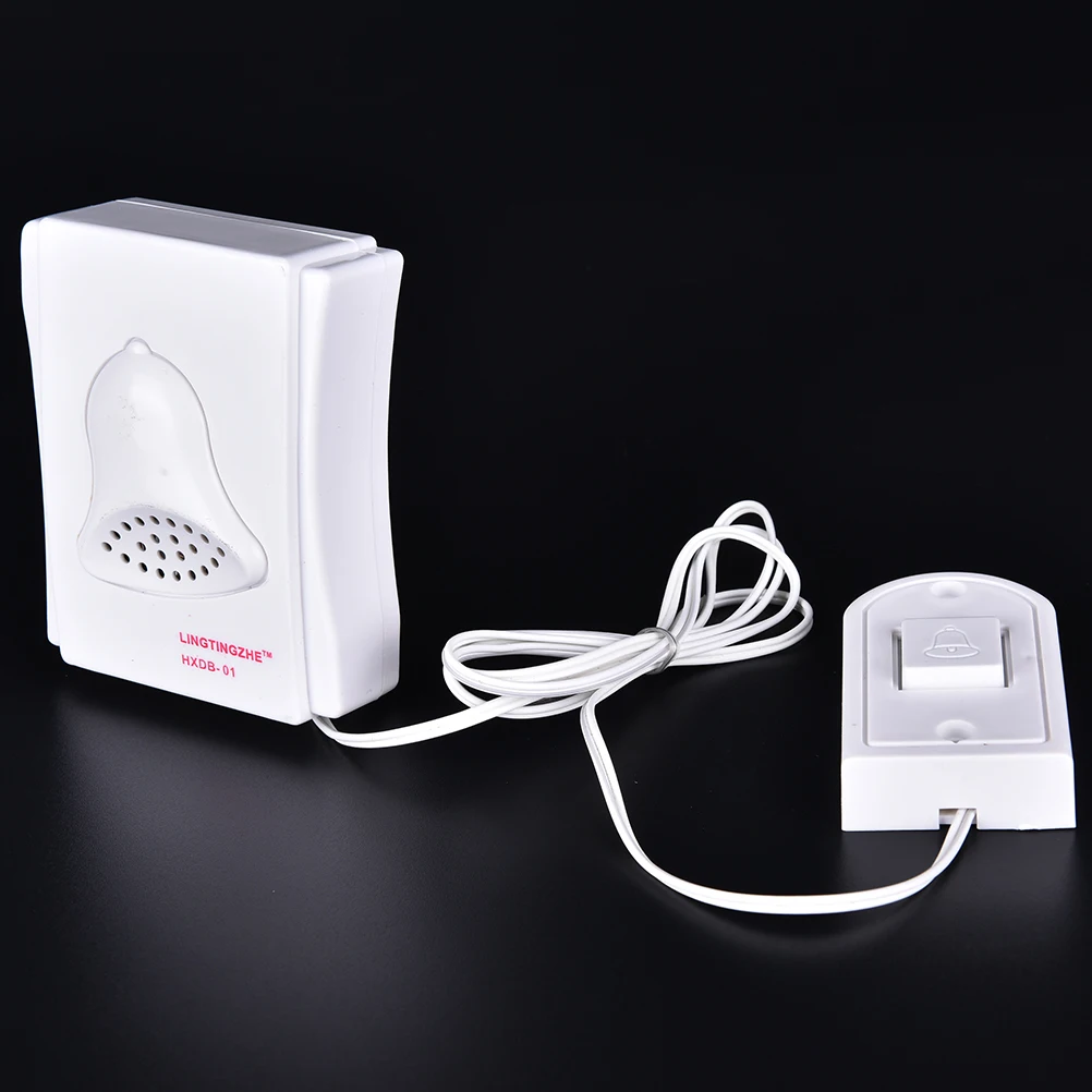 1Pc White Wired Easy Installed Electronic High Quality Door Bell For Home, School, Hospital, Laboratory, Etc