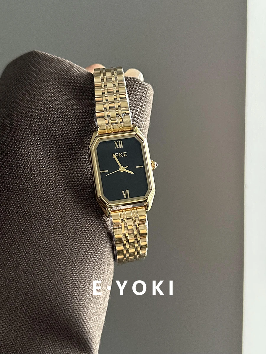 

Minimalist Large DialKorean StyleLight Luxury Retro FeelHigh-End Stainless Steel Watch For WomenHigh-Quality WatchWomen'S Series