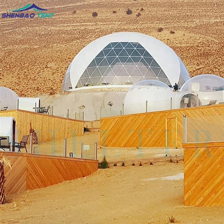 Galvanized Steel Frame  Prefab Houses Dome Transportable Modern Prefab Fiberglass Dome House Living
