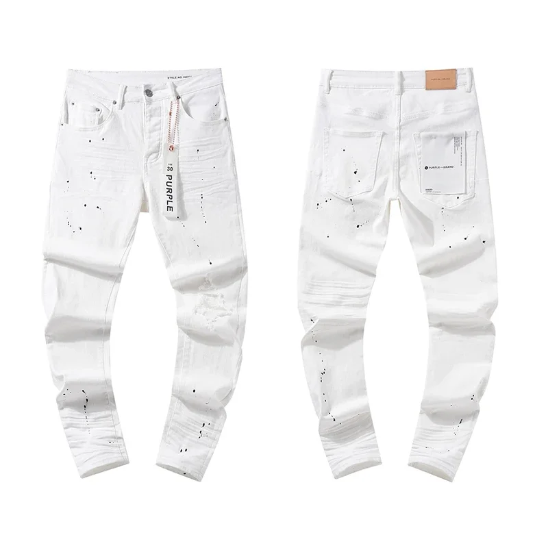 Washed Pants Vintage 2025 Arrival Jeans Casual White High Quality Simple Trousers Street Men Woman