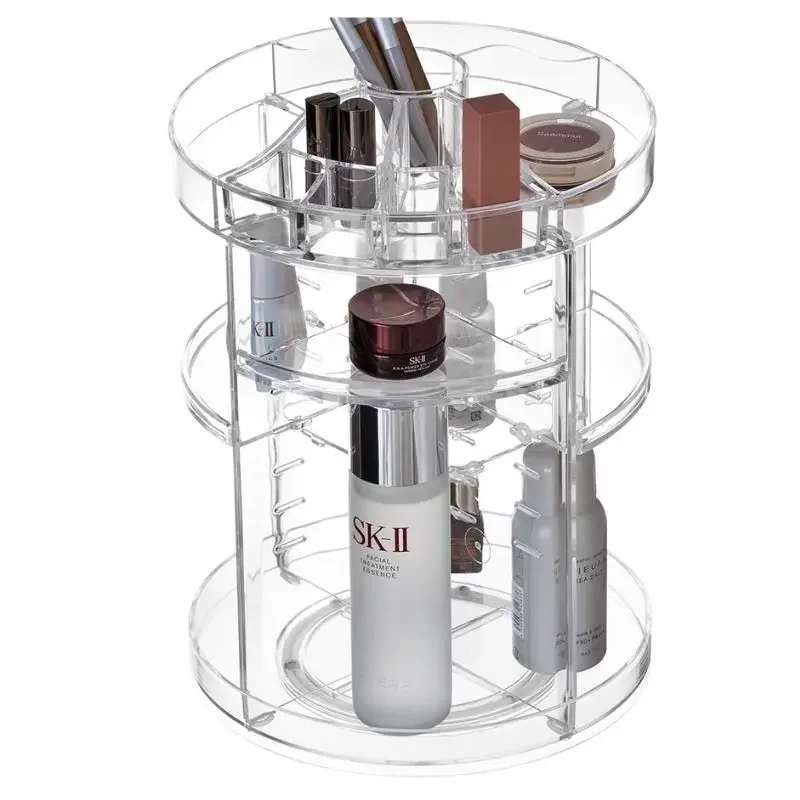 

Compartment Makeup Box Transparent Luxury Divider Home Clear Box Lipstick Bathroom Cosmeticos Maquillaje De Lujo Home Items
