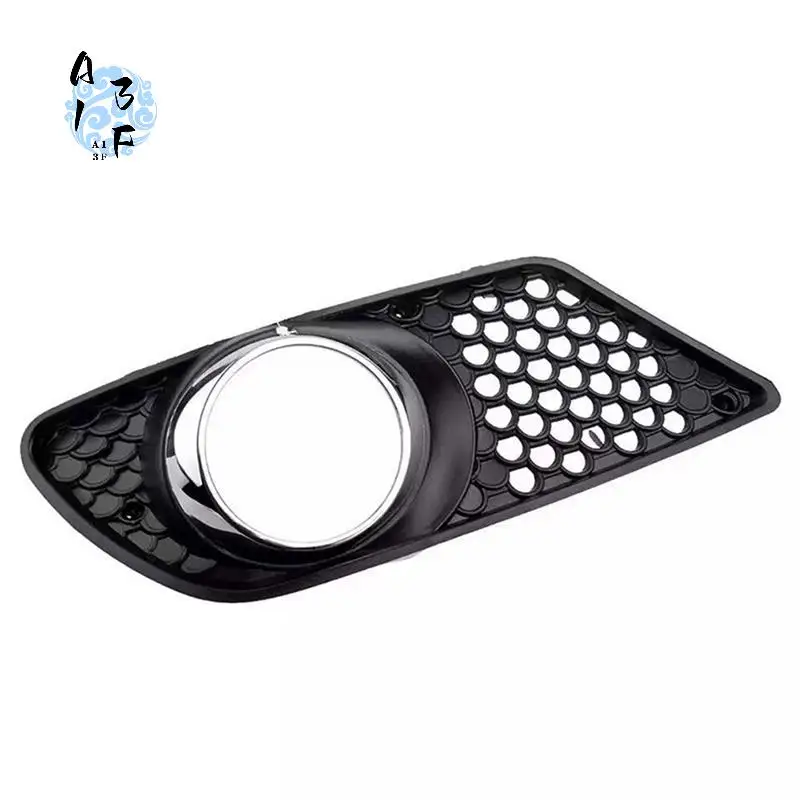 

A13F-Car Front Bumper Grille Fog Lamp Frame Cover For Mercedes Benz C-Class W204 2007-2010