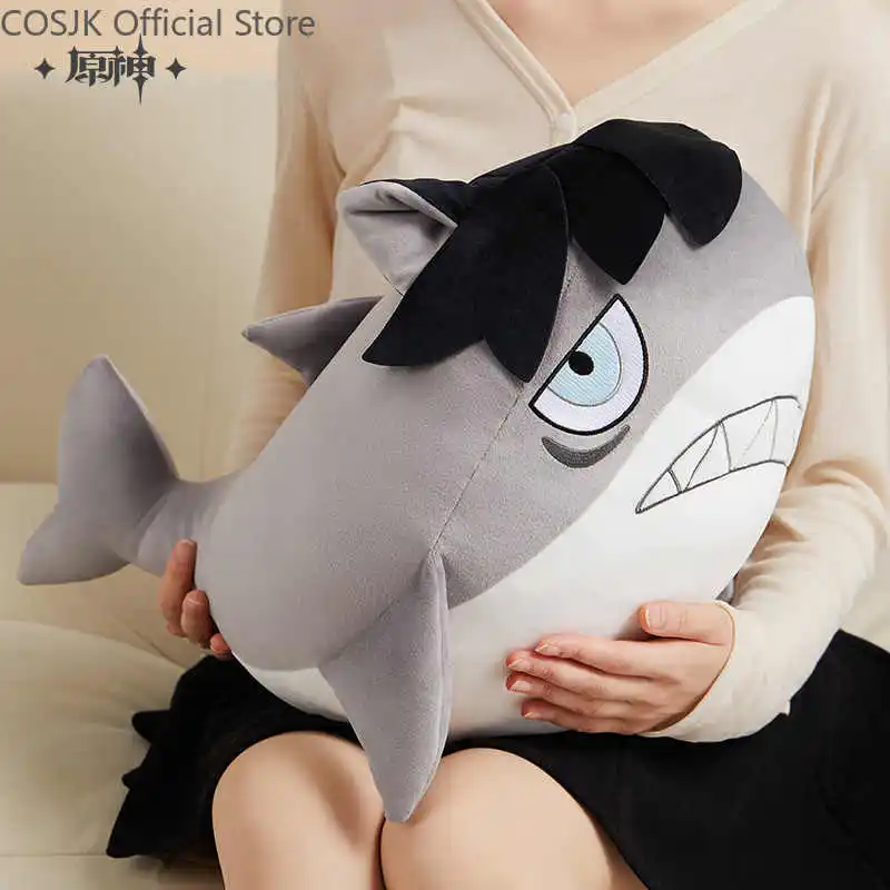 Game MiHoYo Wriothesley Pillow Official Genshin Impact Teyvat Zoo Themed Series Pillow Original Cosplay Plush Shark Prop Gifts