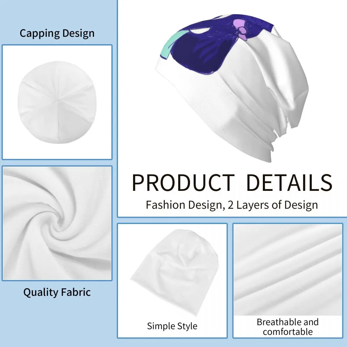 Omori Anime Video Game قبعة محبوكة دافئة قبعة بونيه عصرية للخريف والشتاء قبعات بيني خارجية للجنسين والكبار