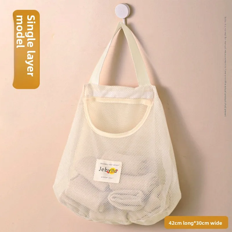 ，Wall-Mounted Garbage Bag Storage Bag Kitchen Multi-Functional Hanging Bag Storage Artifact Plastic Bag Organizer Household Stor