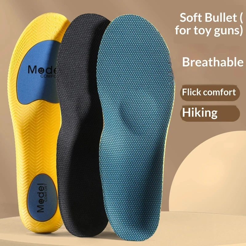 New Arch Support Shockproof Insoles Breathable Anti-Odor Cushion Non-Slip Sweat-Absorb Pads for Sports & Work 1Pair/2Pair
