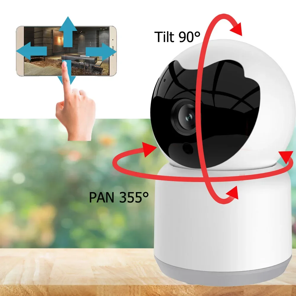 3MP Tuya slimme camera WIFI draadloze huisbeveiligingscamera IR nachtzicht tweeweg audio huisdier babyfoon