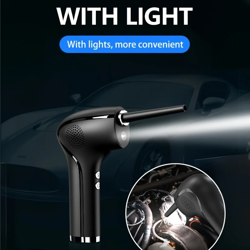 

Car Vacuum 45000RPM Wireless Air Duster Car Vacuum USB Handheld Compressed Cordless Rechargeable Multifunctional Cleaner Tool