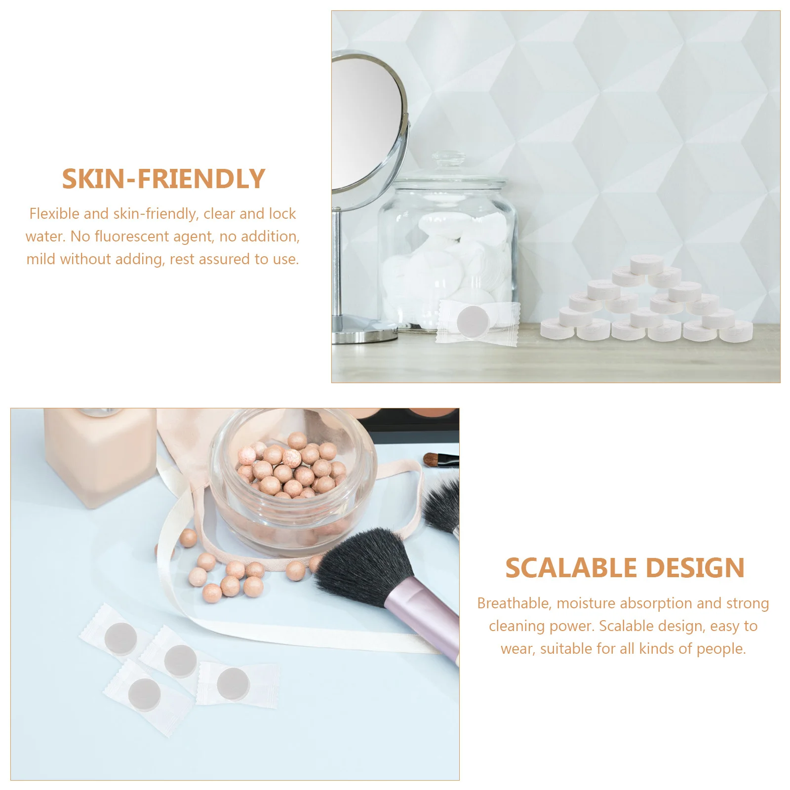 

20pcs Facial Towel Compressed Wash Cloth Skin-Friendly Lightweight Diy Moisturizing Mask For Travel Home Absorbent