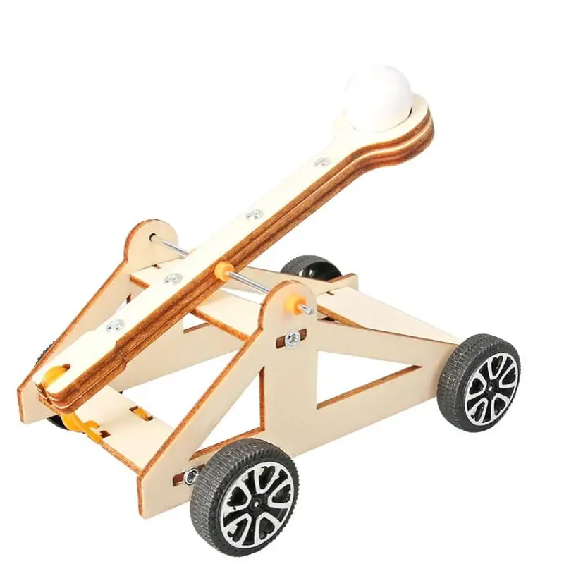 1 Set Kit di esperimenti scientifici fai-da-te e modello educativo Giocattolo catapulta fai-da-te Giocattoli scientifici di fisica per progetti regalo per bambini