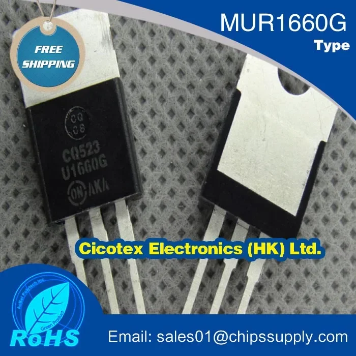 

MUR1660G U1660G tube 16A600V TO220-3