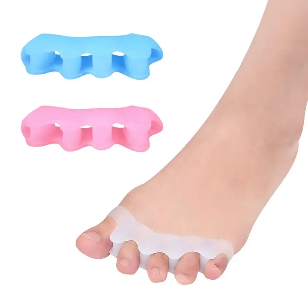 For Pedicure Feet Care Spreader Finger Protector Toe Orthopedic Products Valgus Corrector Five-Hole Toe Divider Toe Separator