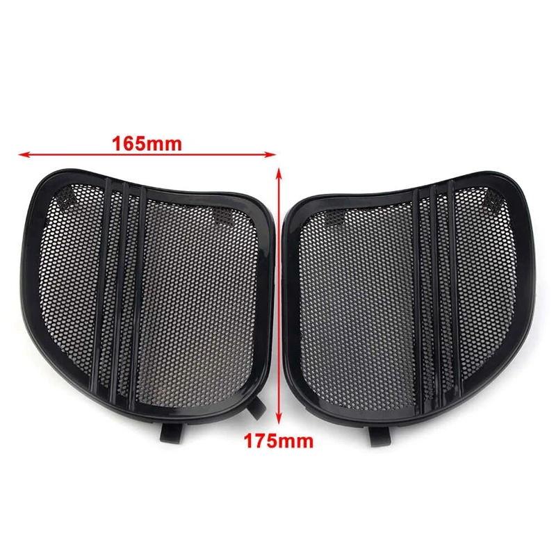 Hurcycles-Grille de haut-parleur Leic-Line, garniture de couverture pour route foetal de 2015-2023 FLTRX FLTRXSE FLTRU Horn Mesh Caps