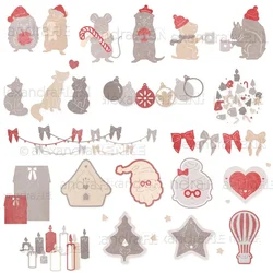 Piggy Craft metal cutting dies cut die mold New Christmas Animal Figures Scrapbook paper craft knife mold blade punch stencils