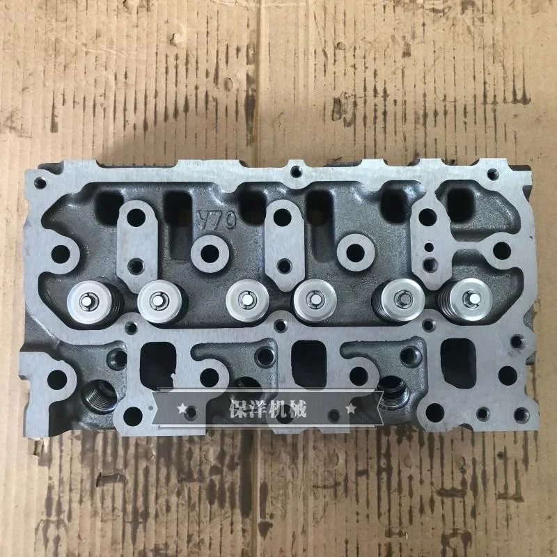 For YM VI017 RL ZAX18 excavator YM 3TNV70 engine cylinder head assembly