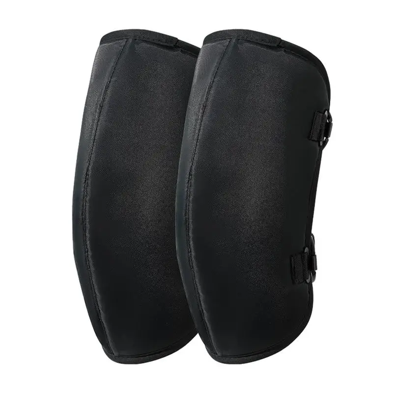 Motorcycle Knee Guards Elastic Knee Braces Windproof Knee Guards With Fleece Lining For Winter Cold Weather