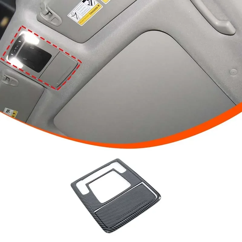 

For Honda Pilot 2015-2022 Car roof reading light decorative frame cover sticker ABS carbon fiber pattern Auto Accessories