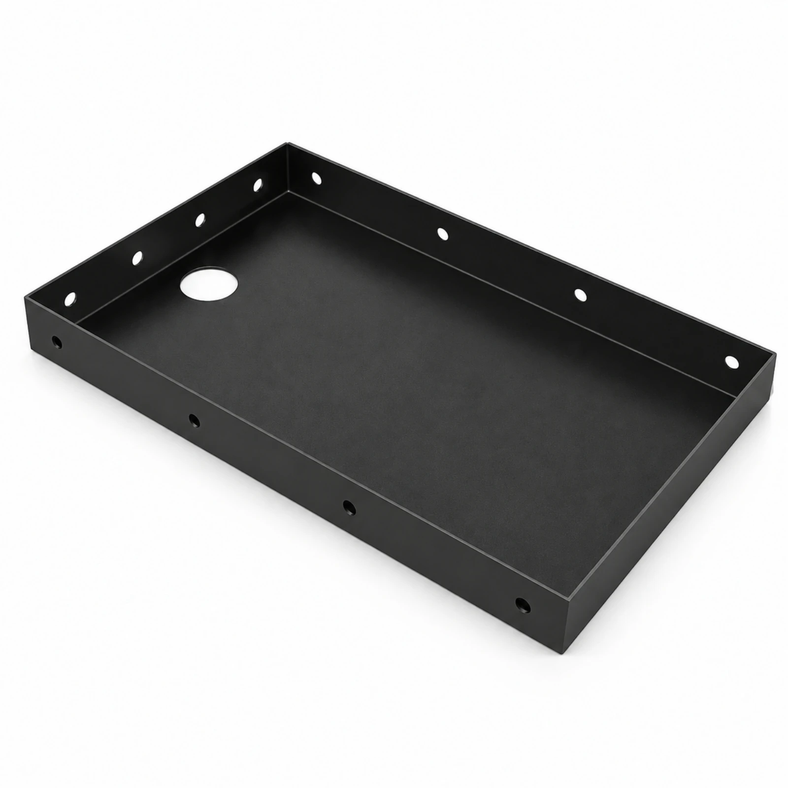 Printer Tray with Cable Hole Easy to Install Wall-Mounted Printer Shelf POS Device Tray Sturdy Universal Size