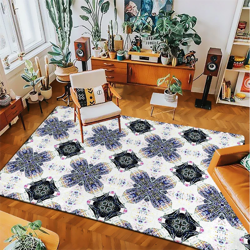 National Style Carpet Antislip Alfombra Rug Tapis Tapete Floor Mat  For Bedroom Kitchen Bathroom Home  Decoration