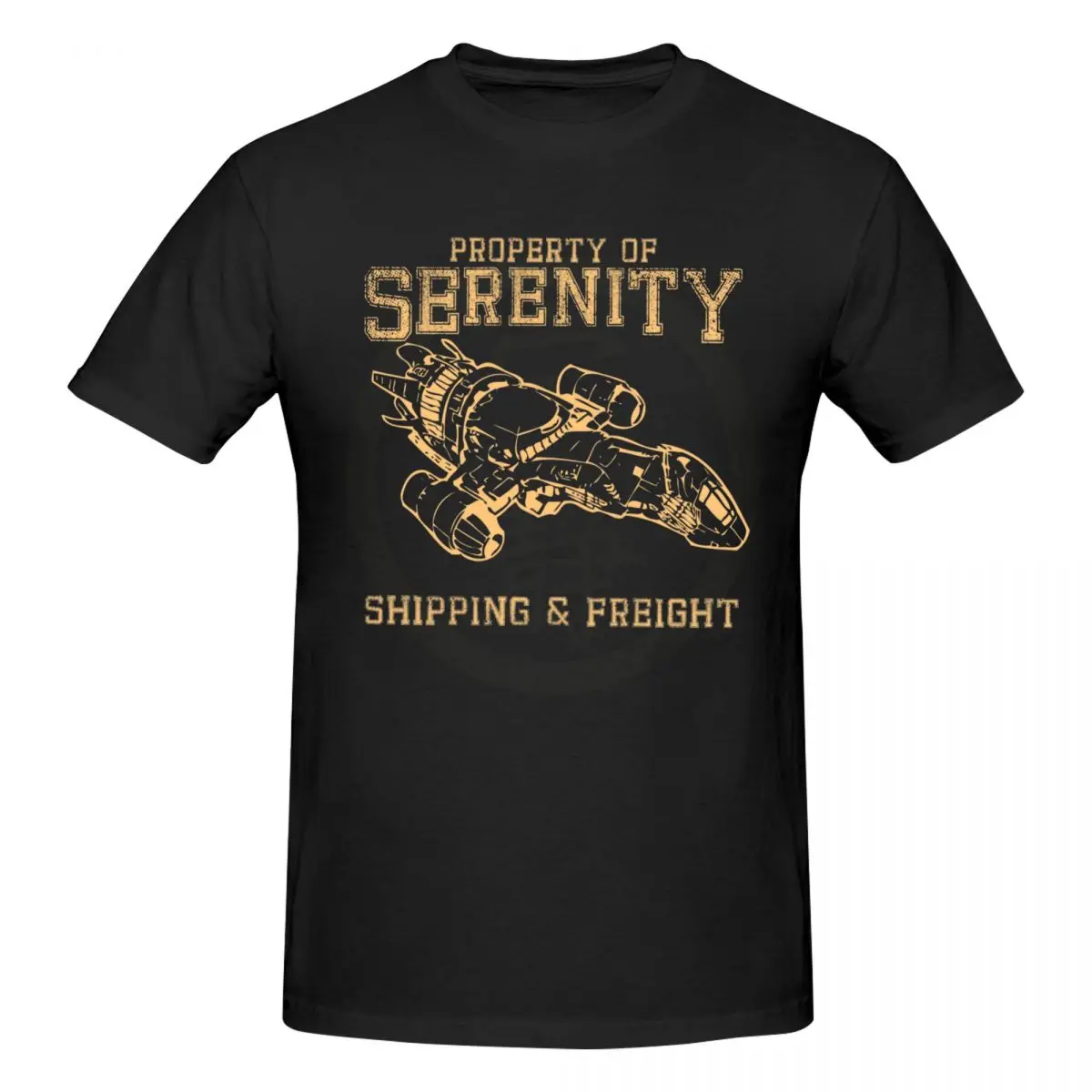 Men Firefly Serenity Trending T Shirt Streetwear Cotton Crewneck Anime Shirt