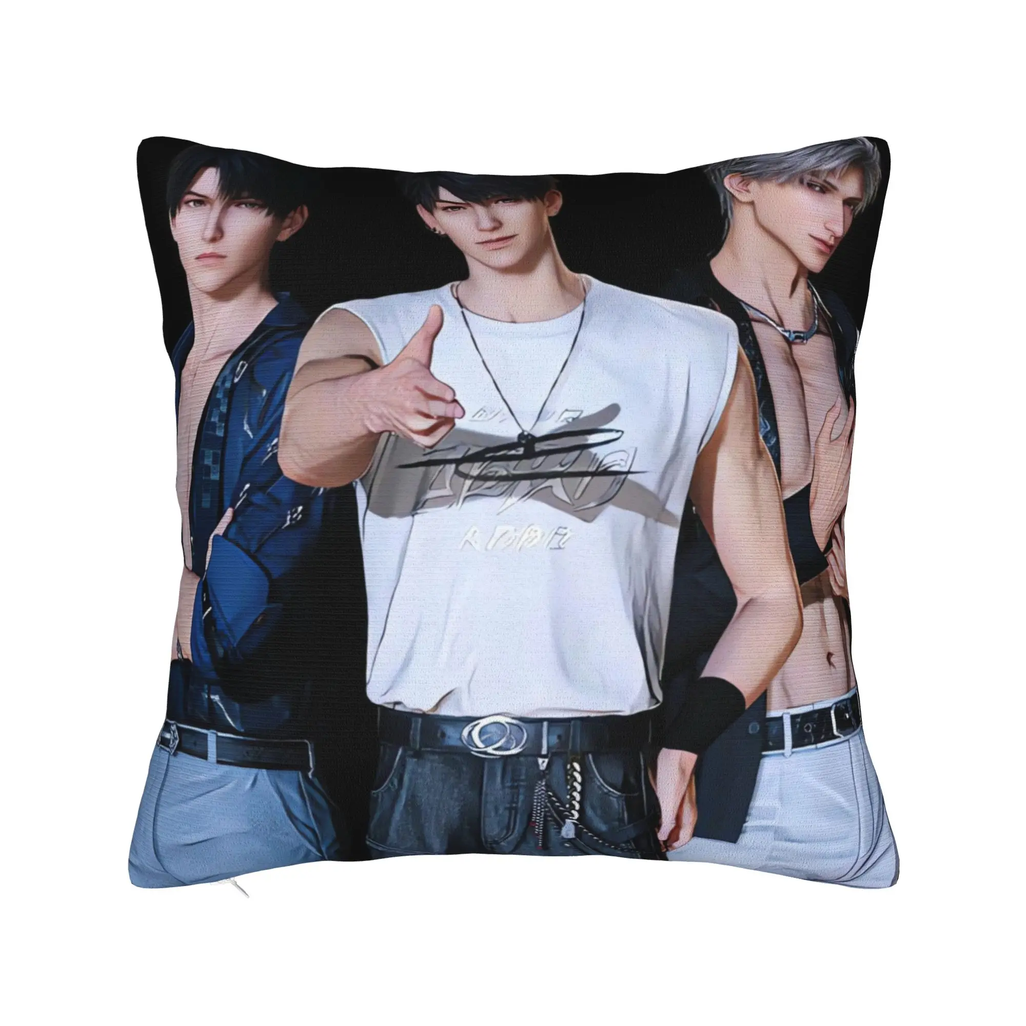 COOL V-Valko L-Love and Deepspace Pillow Case  Square Pillow Cover Funny Pillowcases For Living Room Chair