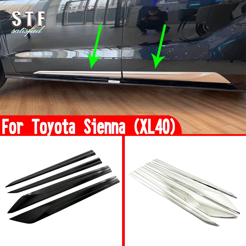 

АБС-пластик, боковая дверь, фотоотделка для Toyota Sienna (XL40) 2021 2022, автомобильные аксессуары, наклейки