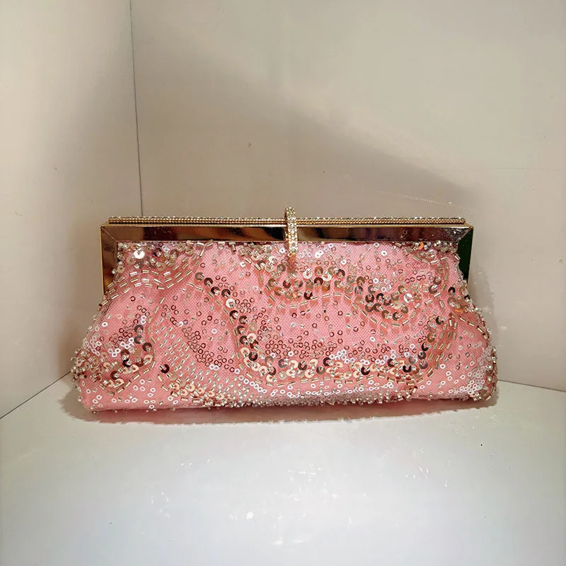 

Women's Evening Clutch Bag Handmade bead embroidery New Fashion Women's Clutch Bag Party Banquet Bag Wedding