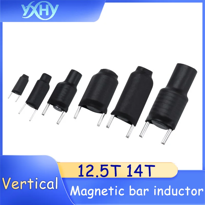10PCS Magnetic bar inductors: 3*10, 3*15, 4*12, 4*15, 5*20, 6*20. Vertical R-shaped inductors with large current capacity