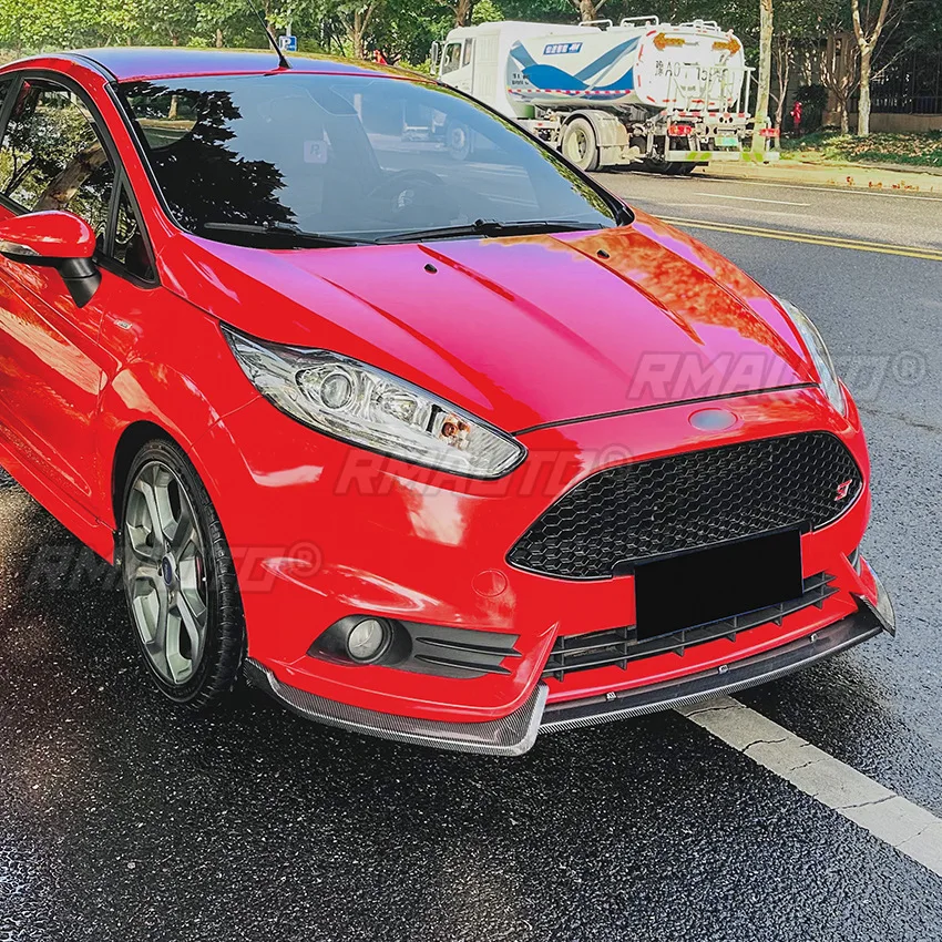 For Ford Fiesta MK6 ST 2012-2017 Body Kit Front Bumper Diffuser Front Bumper Splitter Guard Apron Lip Cover Car Accessories view 4