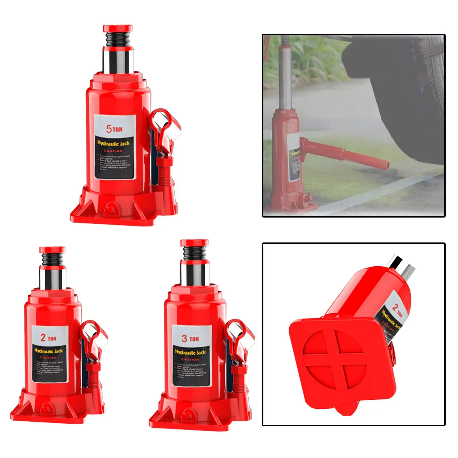 Portable Automotive Jack Handcranked Hydraulic Jack for Truck Van