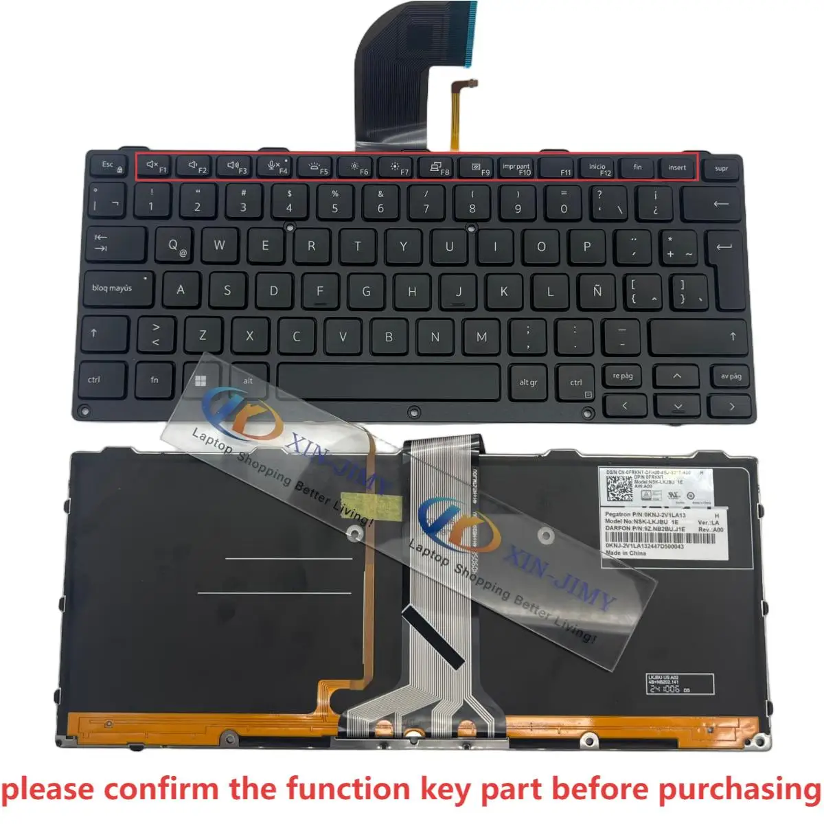 

5404 SP/Latin/French backlit keyboard For Dell latitude rugged 14 5404 5414 5420 5424 5430 7202 7204 7214 7330 7404 7414 7424