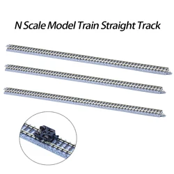 N Scale Model Train Straight Track With 9mm Gauge Toy 1:160 Sand Table Building Scenery Diorama Length 28cm Plastic And Alloy