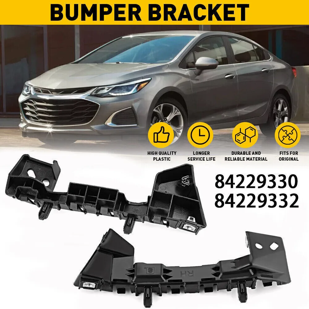 

Front Outer Bumper Cover Guide Bracket LH + RH FIT For 2016-2019 Chevrolet Cruze 84229330, 84229332