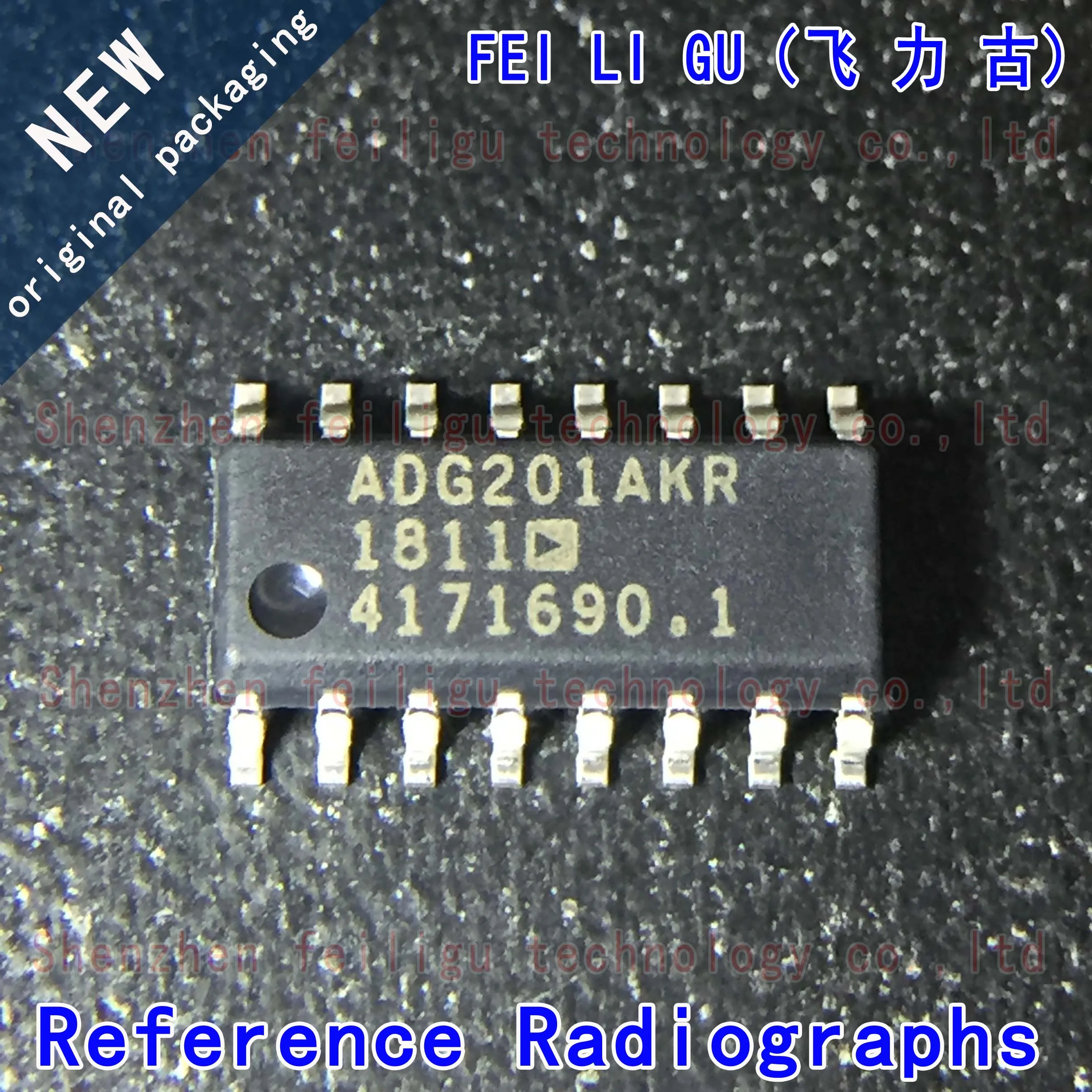 1/10/30Pieces New Original ADG201AKRZ-REEL7 ADG201AKRZ ADG201AKR ADG201AK ADG201 Package:SOP16 Analog Switch/Multiplexer Chip