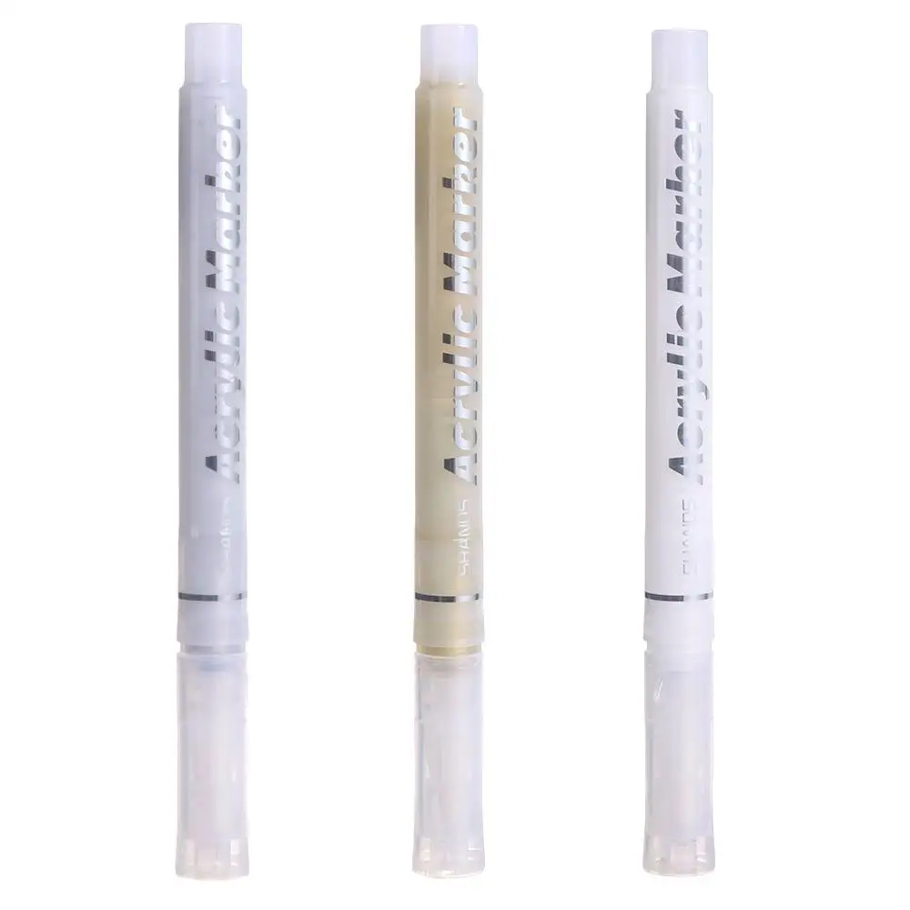 Archival Ink Art Marker Fine Line Pens Hook Liner Pens High Gloss Pen Gel Pen 0.8MM White Painting Graffiti Pens