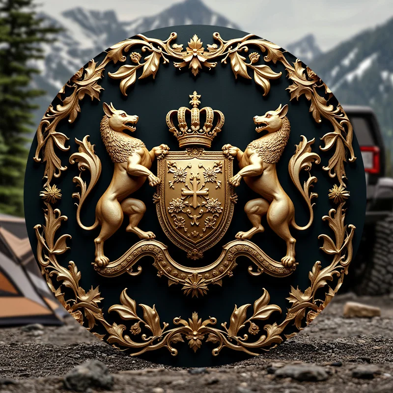 Multiple Sizes Available Including 28, 30, 32, And 34 Inches, High-Definition Printed Tire Cover For Protection, Suitable For Va