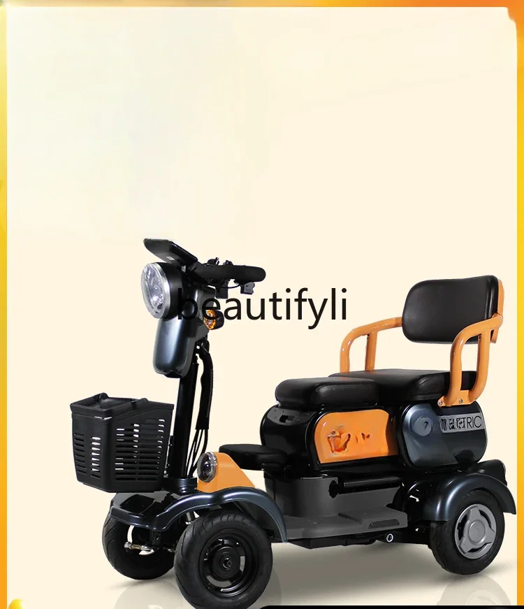 Electric four-wheeler elderly scooter disabled elderly battery car