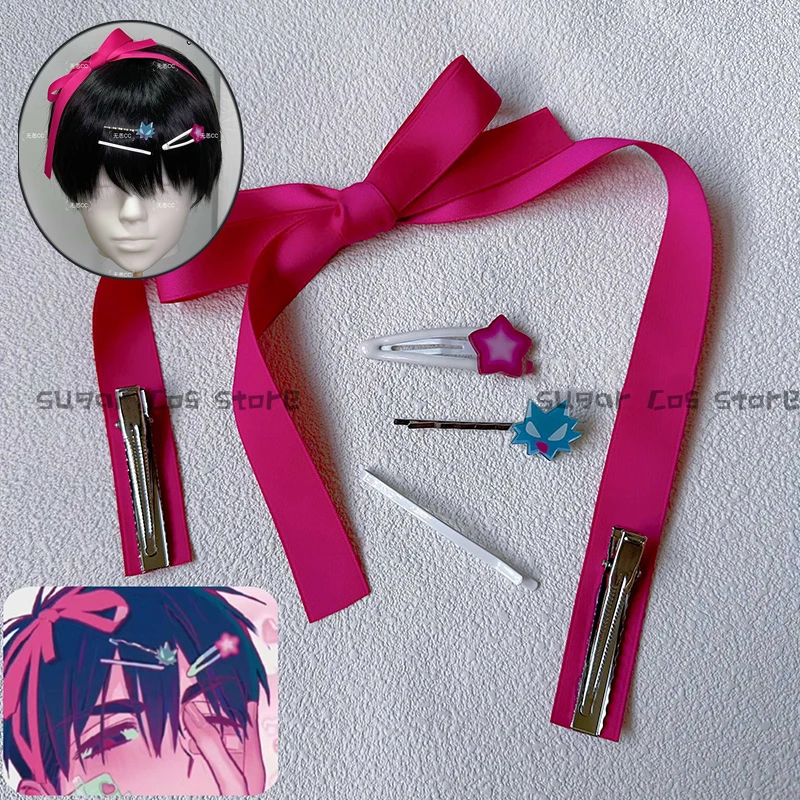 أنيمي المرحلة الغريبة إيفان تأثيري الدعائم الكرتون مشبك شعر قبضة الشعر باريت مشبك شعر فراشة عقال هدايا حفلة الهالوين #1
