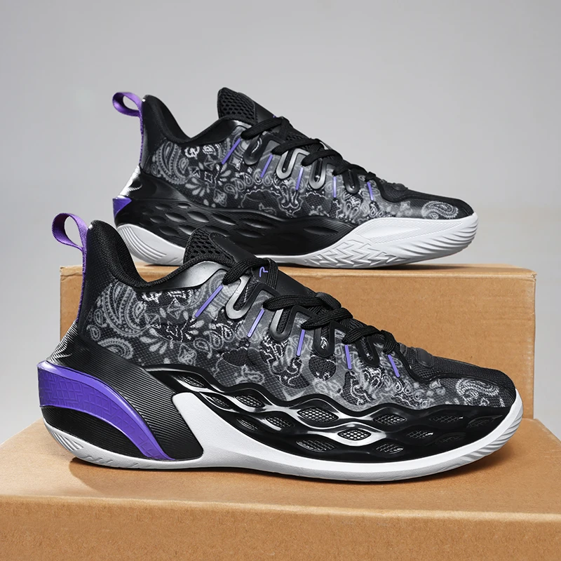 

Men's Basketball Shoes Breathable Cushioning Non-Slip Wearable Runing Shoes Gym Training Athletic Basketball Sneakers for Women
