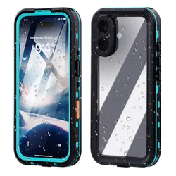 IP68 Clear Waterproof Case for iPhone 17 16 15 14 13 12 11 Pro Max mini XR XS X Dustproof Shockproof Diving Underwater Cases
