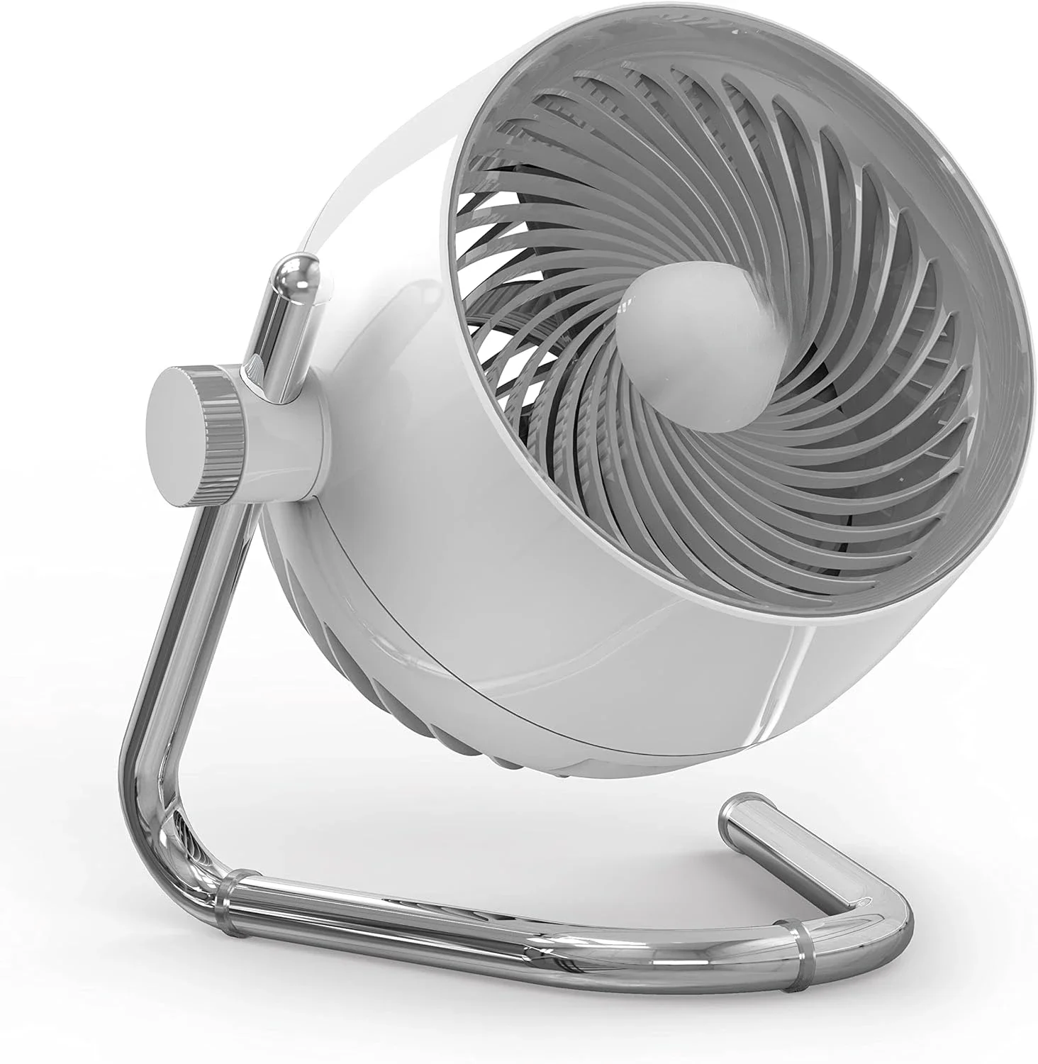 

White Pivot5 Whole Room Air Circulator Fan with 3 Speeds and Rotating Axis for Powerful Cooling and Air Circulation