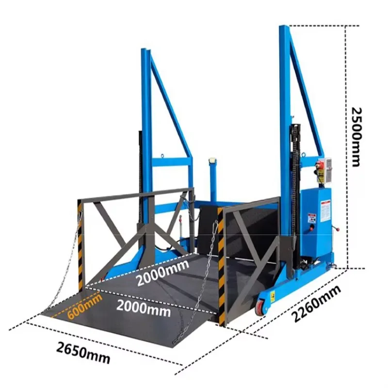 قاعدة تحميل 2-3T، تحميل وتفريغ شاحنة، حجرة الرفع الكهربائية، التخزين البارد، إيقاف تشغيل وإيقاف سعر فوب