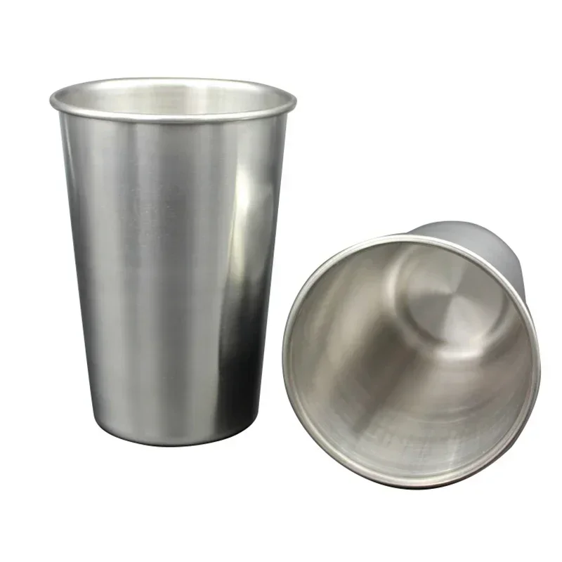 Stainless Steel Cup Portable For Office Bar Coffee Shop Beer Cola Milkshake Cup Home Outdoor Cup 30/180/320ml