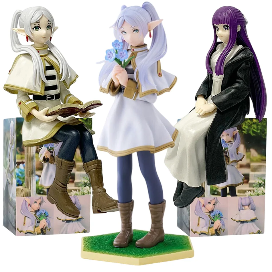 Neue Frieren: Beyond Journey's End Anime Figur Frieren Sitzhaltung Figuren PVC Modell Sammeln Festvial Spielzeug Geschenke